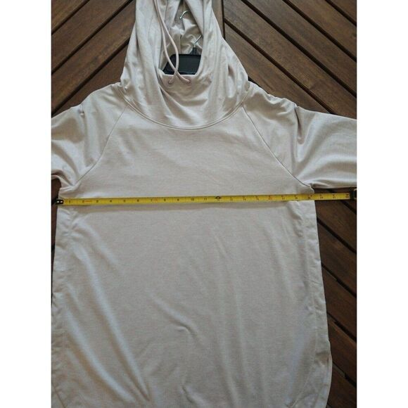 Athleta hooded Medium top Cozy Oatmeal - Picture 8 of 10